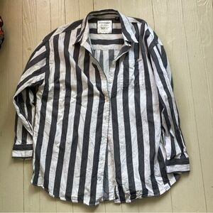 Superdry Black and White Striped Women’s Shirt